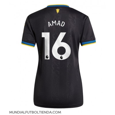 Camiseta Manchester United Amad Diallo #16 Tercera Equipación Replica 2025-26 para mujer mangas cortas Camiseta Manchester United Amad Diallo #16 Tercera Equipación Replica 2025-26 para mujer mangas cortas
